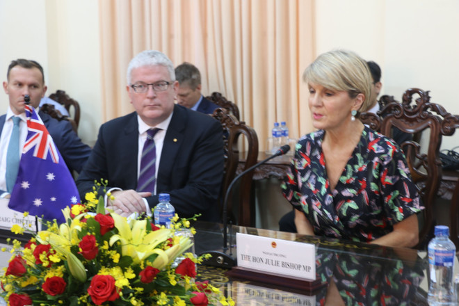 政府副总理礼节性会见澳大利亚外长朱莉·毕晓普 ảnh 2