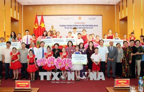 2018年儿童行动月在富寿省启动 ảnh 1 2018年儿童行动月在富寿省启动 ảnh 1