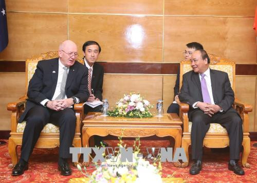 越南政府总理阮春福会见澳大利亚总督科斯格罗夫 ảnh 1 越南政府总理阮春福会见澳大利亚总督科斯格罗夫 ảnh 1