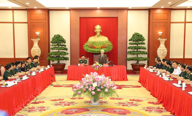 阮富仲：在反腐败反浪费斗争中，军队应发挥模范带头作用 ảnh 1