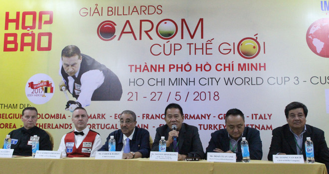 2018年世界杯开伦(三球)台球锦标赛在胡志明市举办 ảnh 2 2018年世界杯开伦(三球)台球锦标赛在胡志明市举办 ảnh 2