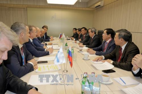 越共中央经济部部长出席2018年圣彼得堡国际经济论坛开幕式并发表重要讲话 ảnh 2