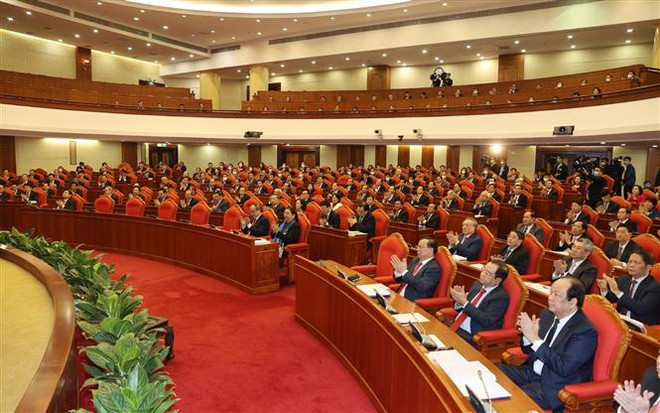 越南共产党第十二届中央委员会第十四次全体会议隆重开幕 ảnh 2 越南共产党第十二届中央委员会第十四次全体会议隆重开幕 ảnh 2