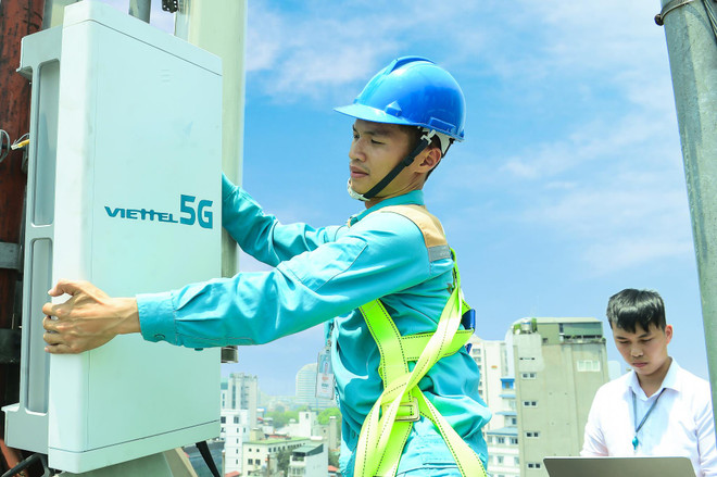 越南军队电信工业集团在首都河内启动5G试商用 ảnh 1 越南军队电信工业集团在首都河内启动5G试商用 ảnh 1