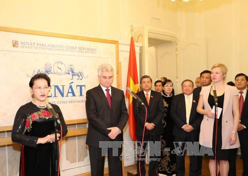 国会主席阮氏金银与捷克参议院主席米兰·什捷赫举行会谈 ảnh 2 国会主席阮氏金银与捷克参议院主席米兰·什捷赫举行会谈 ảnh 2