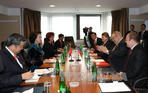 越南国会主席阮氏金银会见捷克-越南友好协会主席 ảnh 1 越南国会主席阮氏金银会见捷克-越南友好协会主席 ảnh 1