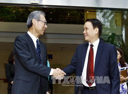 越通社与日本共同社举行会谈 ảnh 1