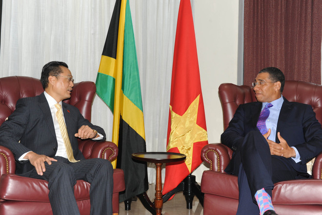 牙买加领导人愿推动牙越关系不断发展 ảnh 2 牙买加领导人愿推动牙越关系不断发展 ảnh 2