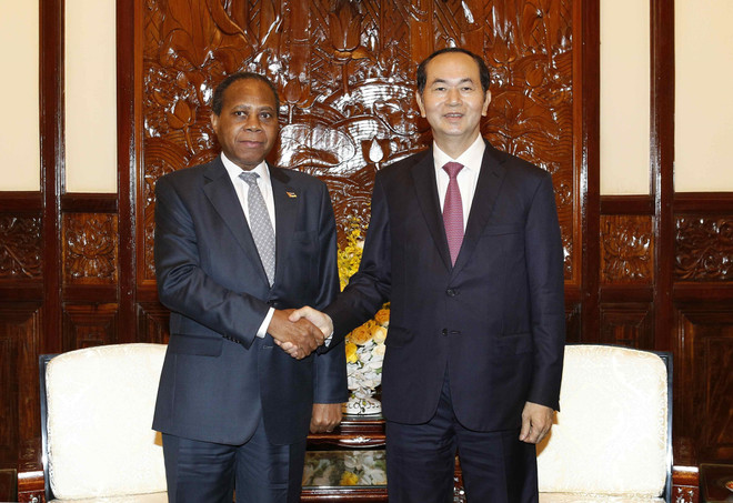 国家主席陈大光会见莫桑比克驻越南大使穆关贝 ảnh 2 国家主席陈大光会见莫桑比克驻越南大使穆关贝 ảnh 2