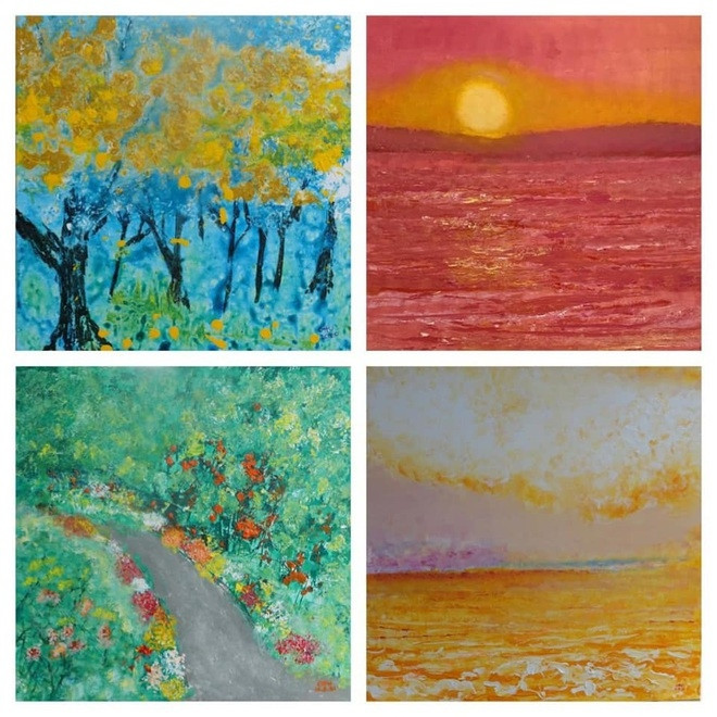 儿童画家小猪将绘画作品拍卖所得款项捐赠给新冠疫情防控基金 ảnh 2 儿童画家小猪将绘画作品拍卖所得款项捐赠给新冠疫情防控基金 ảnh 2