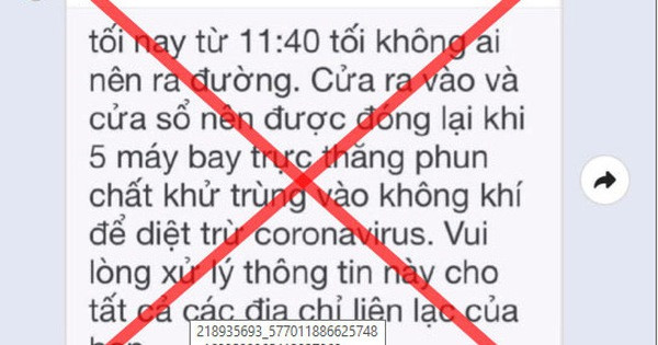 社交网流传的军队5架直升机喷洒消毒剂的消息不属实 ảnh 1 社交网流传的军队5架直升机喷洒消毒剂的消息不属实 ảnh 1