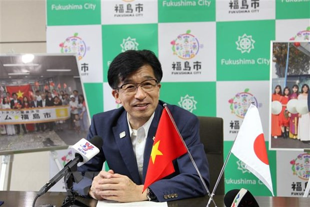 2020年东京奥运会:福岛市为越南奥运代表团加油助威 ảnh 2 2020年东京奥运会:福岛市为越南奥运代表团加油助威 ảnh 2