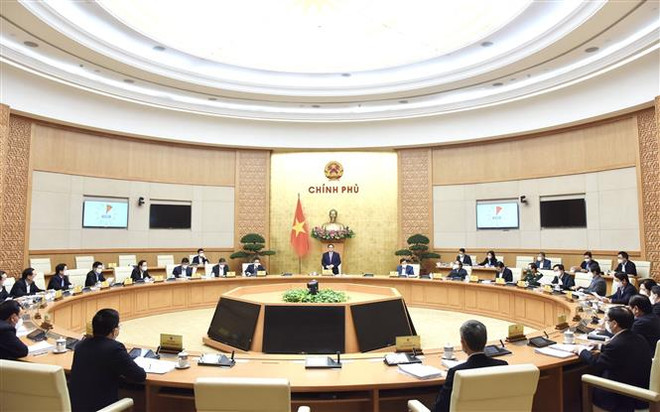 越南政府总理范明政主持政府立法会议 ảnh 1 越南政府总理范明政主持政府立法会议 ảnh 1