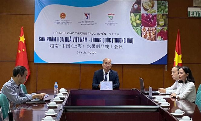 越南-中国(上海)水果制品线上会议吸引双方约40家企业参加 ảnh 1 越南-中国(上海)水果制品线上会议吸引双方约40家企业参加 ảnh 1