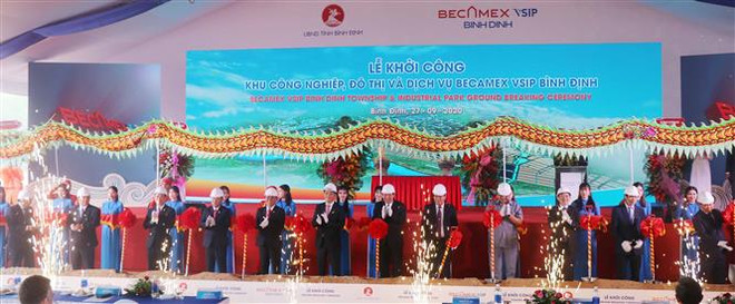 平定省Becamex VSIP工业、小区和服务业园区正式动工兴建 ảnh 1 平定省Becamex VSIP工业、小区和服务业园区正式动工兴建 ảnh 1