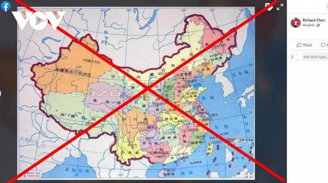 一名外籍男士因在社交网上散发标注错误国家主权的越南地图而受处罚 ảnh 1