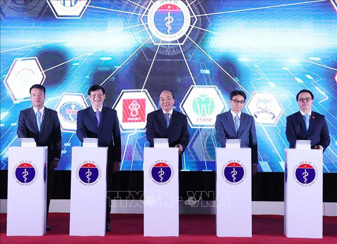 阮春福总理出席远程医疗服务系统启动仪式 ảnh 1 阮春福总理出席远程医疗服务系统启动仪式 ảnh 1