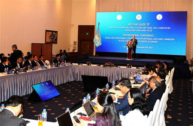 越老柬在数字经济背景下促进贸易投资合作 ảnh 1 越老柬在数字经济背景下促进贸易投资合作 ảnh 1
