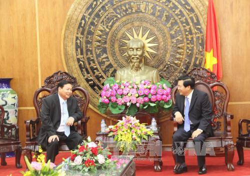 隆安省与柬埔寨各省加强友好合作关系 ảnh 1