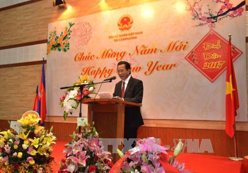 旅居柬埔寨越南人喜迎2017丁酉年新春 ảnh 1 旅居柬埔寨越南人喜迎2017丁酉年新春 ảnh 1