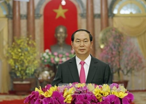 越南国家主席陈大光发表2017年新年贺词 ảnh 1 越南国家主席陈大光发表2017年新年贺词 ảnh 1