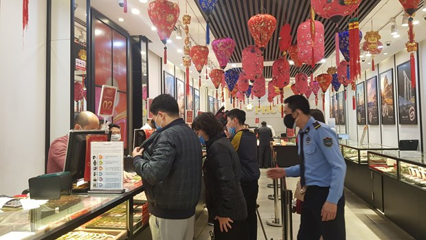 11月9日上午越南国内黄金价格在5900万越盾以上 ảnh 1