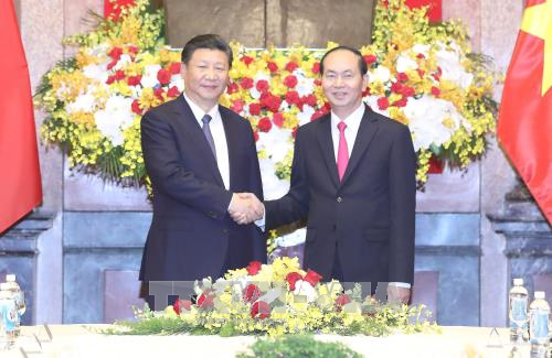 越南国家主席陈大光与中共中央总书记、国家主席习近平举行会谈 ảnh 1 越南国家主席陈大光与中共中央总书记、国家主席习近平举行会谈 ảnh 1