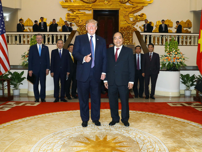 越南政府总理阮春福会见美国总统特朗普 ảnh 2 越南政府总理阮春福会见美国总统特朗普 ảnh 2