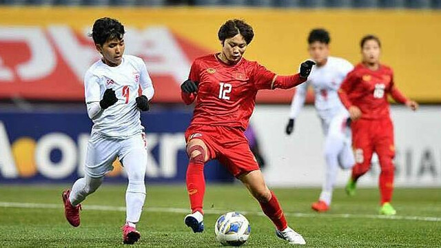 2020年东京奥运会女足预选赛第三轮比赛：越南队击败缅甸队 ảnh 1