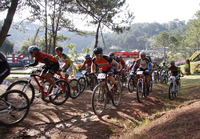 第二次国际山地自行车越野挑战赛在越南大叻市举行 ảnh 1