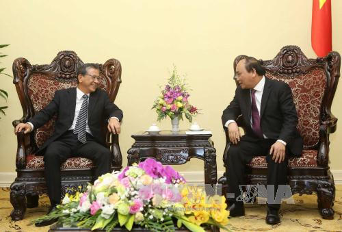 越南政府副总理阮春福会见日本和比利时驻越大使 ảnh 1 越南政府副总理阮春福会见日本和比利时驻越大使 ảnh 1