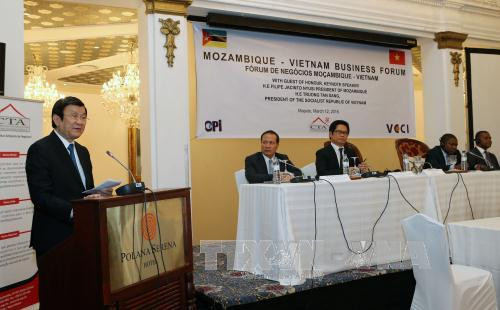 越南国家主席张晋创会见莫桑比克议会议长与解放阵线党秘书长 ảnh 3 越南国家主席张晋创会见莫桑比克议会议长与解放阵线党秘书长 ảnh 3