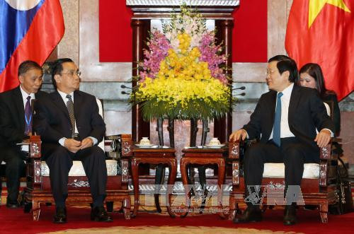 越南国家主席张晋创会见老挝总理通辛·坦马冯 ảnh 1 越南国家主席张晋创会见老挝总理通辛·坦马冯 ảnh 1