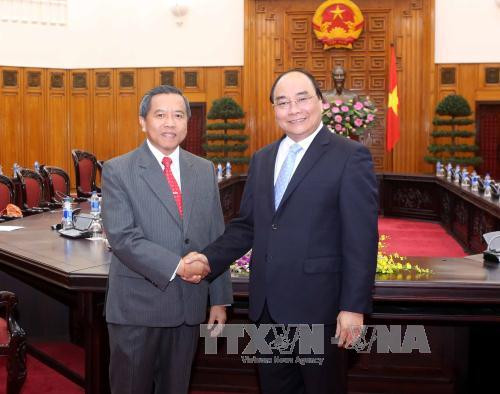 越南政府副总理阮春福会见老挝科技部部长波温坎 ảnh 1 越南政府副总理阮春福会见老挝科技部部长波温坎 ảnh 1