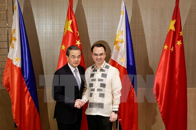 中国外长王毅访问菲律宾 ảnh 1