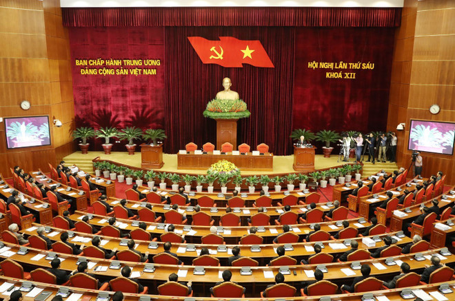 越共十二届中央委员会第六次全体会议落下帷幕 ảnh 3