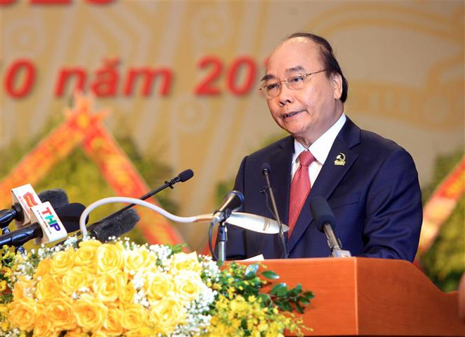 迎接党的十三大：越共海防市第十六次代表大会开幕 阮春福出席并发表指导性讲话 ảnh 2