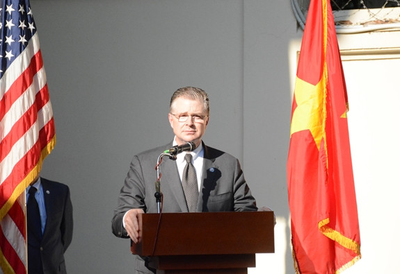 美军遗骸归国仪式在河内举行 ảnh 2 美军遗骸归国仪式在河内举行 ảnh 2