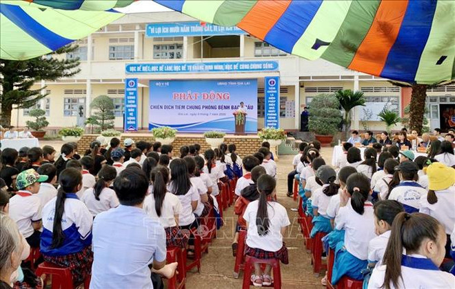 越南西原地区启动白喉疫苗接种运动 ảnh 1 越南西原地区启动白喉疫苗接种运动 ảnh 1