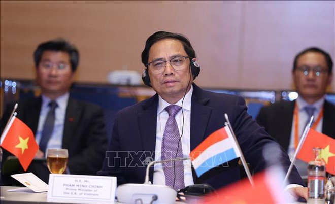 越南政府总理范明政会见卢森堡经济集团领导 ảnh 1 越南政府总理范明政会见卢森堡经济集团领导 ảnh 1