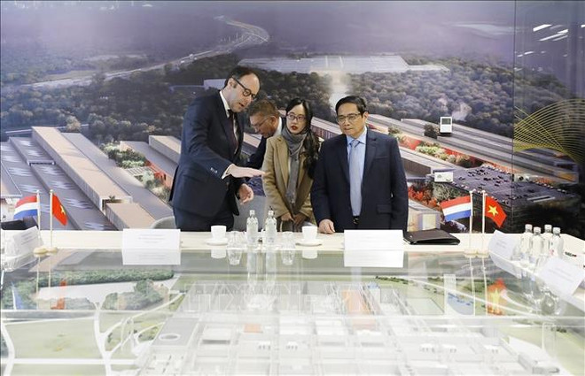 越南政府总理范明政建议荷兰为越南建设河内高科技园区提供支持 ảnh 1 越南政府总理范明政建议荷兰为越南建设河内高科技园区提供支持 ảnh 1