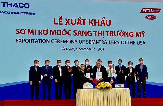 越南长海汽车股份公司向美国出口半挂车 ảnh 1 越南长海汽车股份公司向美国出口半挂车 ảnh 1