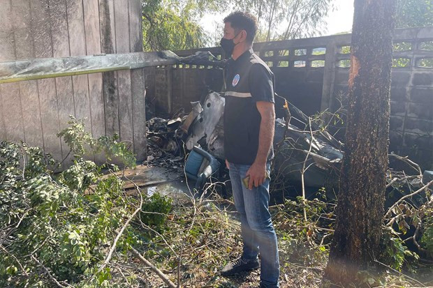 泰国一架军用直升机在训练中坠毁致2人死亡 ảnh 1