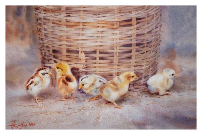 艺术与和平国际水彩画展吸引17个国家的画家参展 ảnh 2 艺术与和平国际水彩画展吸引17个国家的画家参展 ảnh 2