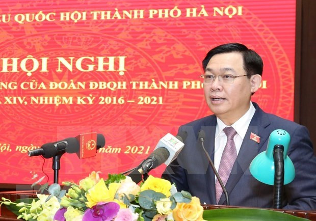  国会代表选举：河内市国会代表团努力创新工作方式 提高工作效率 ảnh 1