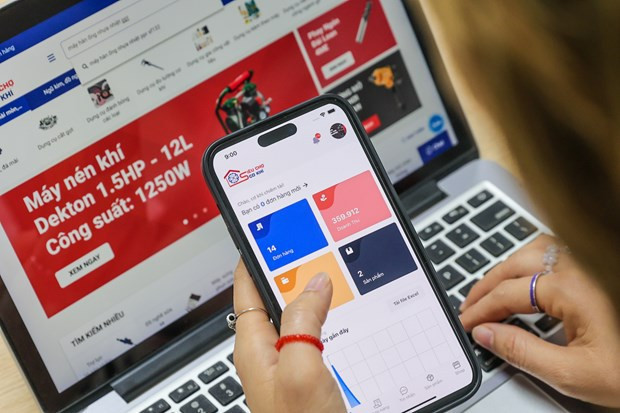 越南机械行业电子商务应用程序首次亮相 ảnh 1