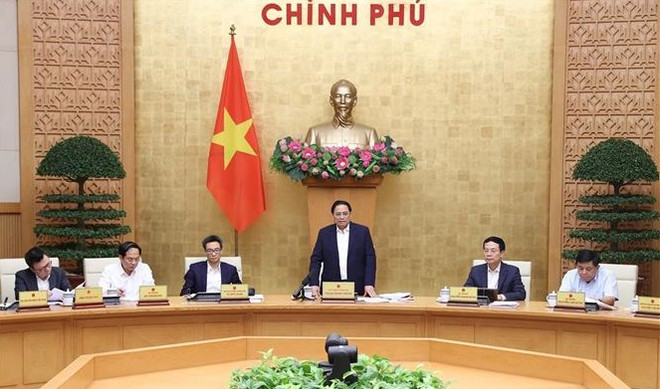 越南政府总理范明政主持召开全国政策宣传工作视频会议 ảnh 1 越南政府总理范明政主持召开全国政策宣传工作视频会议 ảnh 1