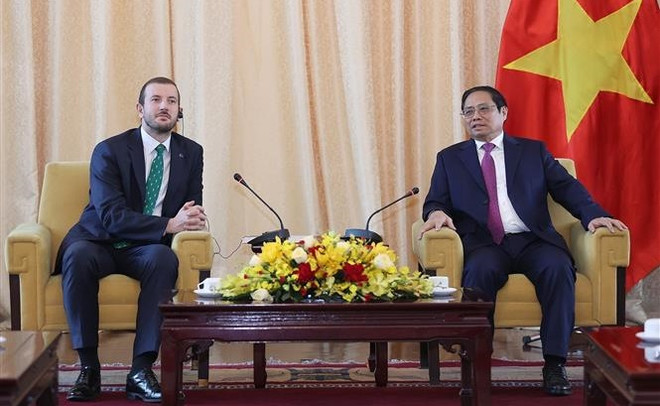 越南政府总理范明政会见欧盟委员会环境、海洋和渔业事务专员 ảnh 2 越南政府总理范明政会见欧盟委员会环境、海洋和渔业事务专员 ảnh 2