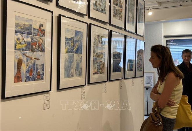 首位越南青年画家在法国亮相处女作 ảnh 2