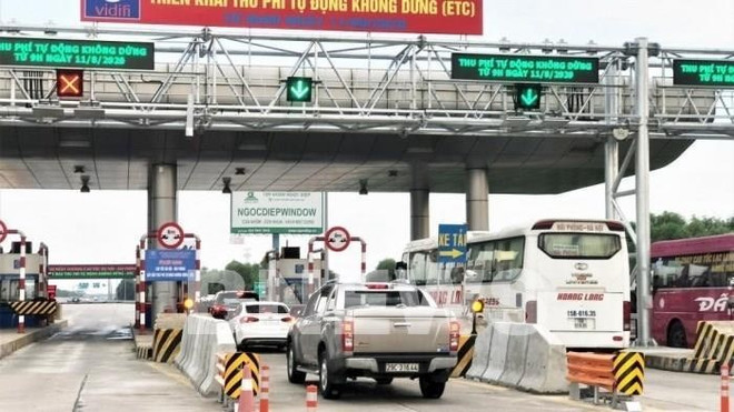 自6月1日9时起，河内—海防高速公路全面启用电子不停车收费系统 ảnh 1
